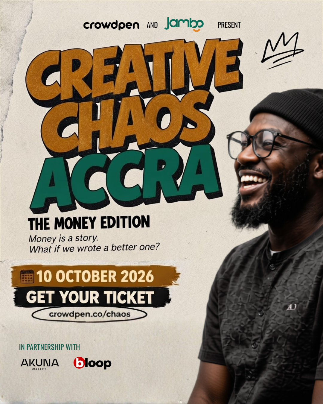Creative Chaos 2026. Money Edition event artwork